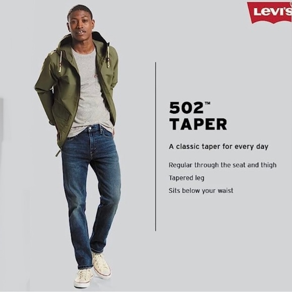 Levi’s Men's 502 Taper Fit Jeans 28x28 - Picture 1 of 7